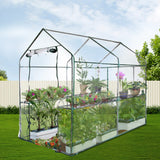 Greenhouse Garden Shed Green House 1.9X1.2M Storage Greenhouses Clear