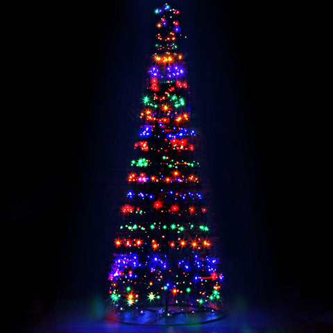 Jingle Jollys Solar Powered Christmas Tree 3.6M 8 Light Modes